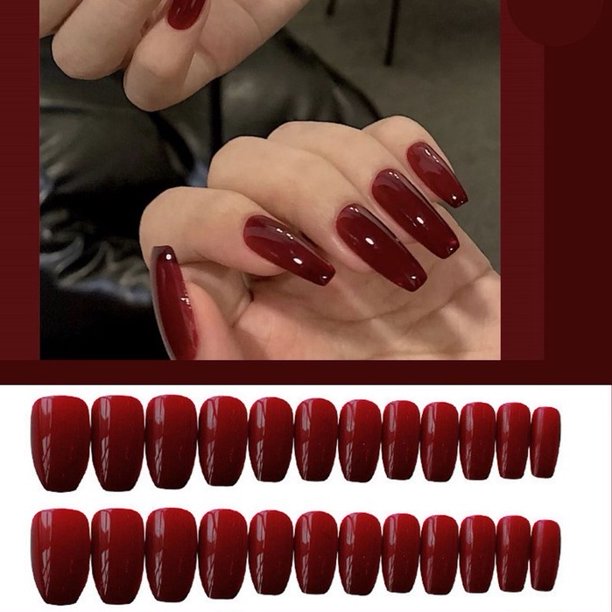 24 piezas de uñas postizas margaritas con pegamento extraíble impermeable Para uñas Gao Jiahui unisex
