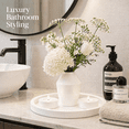 thumbnail image 2 of Shubozy Modern Minimalist Coffee Table Decor Set – Round Tray, Sculptural Vase & Candle Holders, Matte White Home Decor for Living Room, Bedroom, Bathroom, 2 of 5