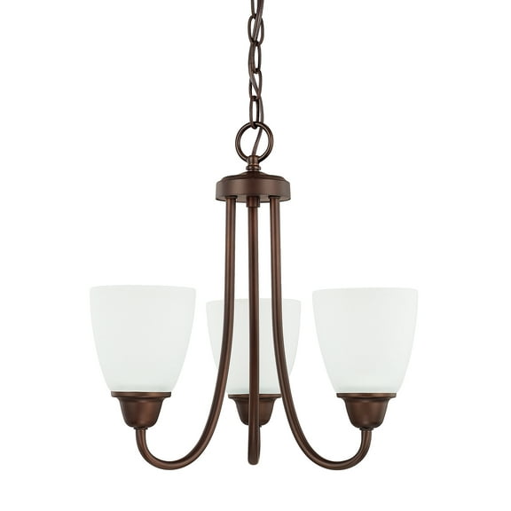 Capital Lighting 415131-337 Trenton 3 Light 15" Wide Chandelier - Bronze
