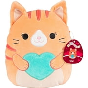 Squishmallows 10" Gigi The Cat Plush - Officially Licensed 2024 Kellytoy- Collectible Soft Squishy Kitty Heart Stuffed Animal Toy - Add to Your Squad - Gift for Kids