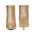 thumbnail image 5 of BLISSFUL STEP Pointed Toe Stiletto Heel Glitter Ankle Boots for Women Gold 10, 5 of 6