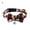 Coffee, variant on Walbest Dog Collar/Leash with Flower Bow Tie Girls Dog Collar Dog Buckle Adjustable for Small Medium Large Dogs