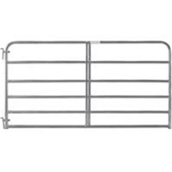 Tarter Farm & Ranch 000914 6 Bar Econo Tube Gate with Galvanized Finish - 8 ft.