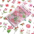 thumbnail image 4 of 100 pegatinas de flores naturales para álbumes de recortes, diseño retro, plantas, flores, pegatinas de pegado automático, pegatinas decorativas para álbumes de recortes, fundas para, 4 of 6