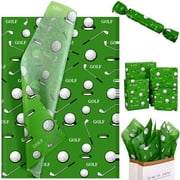Sanixin 100 Sheets PresNok Golf Tissue Paper Golf Sports Wrapping Paper for Golf Theme Party DIY Crafts, 14 x 20 Inches