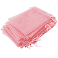 thumbnail image 4 of 400Pcs Large Organza Bags Blush Pink, 17X23 cm Mesh Gift Bags Drawstring Jewelry Pouches for Christmas Wedding, 4 of 8