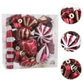 thumbnail image 6 of HOMYL 16 Pieces Christmas Hanging Decorations Indoor for Farmhouse Bedroom Holiday Dark Red, 6 of 8