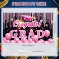 thumbnail image 2 of Graduation Cap Mastered it Banner Golden Text Academic Backdrop Sparkling Stars Dark Background Success Background for Graduation Party University Ceremony Master's Celebration, 2 of 9