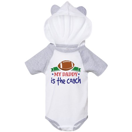 

Inktastic Football Daddy Is The Coach Childs Gift Baby Boy Bodysuit