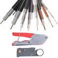 thumbnail image 3 of 22 piezas cortador de prensado de cables multifunción crimpadora Coaxial Kit de pelacables ajustable herramienta de prensado de cabeza F para interior al aire libre ANGGREK Otros, 3 of 8