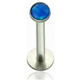 thumbnail image 3 of Labret Monroe Push In design with Soft Enamel Back for Comfort and Opalite Synth, 3 of 11