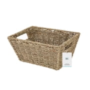 Mainstays Natural Handwoven Seagrass Basket, Rectangle