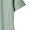 thumbnail image 4 of Men’s Bamboo Viscose Cotton Blend Undershirt Ultra Soft T-Shirts Breathable Moisture Wicking Stretch Cooling Tee Big and Tall Size S-4XL Green, 4 of 5
