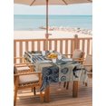 thumbnail image 2 of Outdoor Tablecloth with Umbrella Hole for Patio/Picnic/Party/Camping, Nautical Coastal Waterproof Table Cloth Rectangle Table Cover Washable, Vintage Sea Anchor Boat Underwater World Beige (54"x 80"), 2 of 8