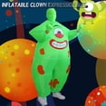 thumbnail image 4 of Funny Clown's Face Green Big Fats Inflatable Clothes Battery Powered Cosplay Costume for Women Men Unisex, 4 of 4
