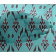 thumbnail image 4 of oneOone Viscose Chiffon Fabric Argyle Style Ikat Decor Fabric Printed BTY 42 Inch Wide, 4 of 4