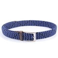 thumbnail image 3 of Gelante Adult's Canvas Elastic Fabric Woven Stretch Braided Belts - Black/Blue-XL, 3 of 3