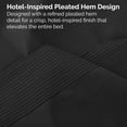 thumbnail image 5 of Southshore Fine Linens Vilano Pleats 4 Piece Extra Deep Pocket Sheet Set, 21-Inch Deep Pocket Bed Sheets with Flat Sheet and Pillowcases, Extra Soft Brushed Microfiber, California King, Black, 5 of 9