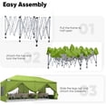 thumbnail image 5 of Quictent 10x20 ft Pop up Canopy with Mesh Window Sidewalls Ez up Canopy Tent Instant Shelter for Outdoor, Green, 5 of 7