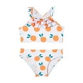 thumbnail image 3 of Kayannuo Cute Bikinis for Girls Girls Swimsuits Big Girl Onepiece Floral Prints Swimsuit Sport Bikini Set Swimwear Bathing Suit Children's Ruffle Swimsuit Girls 5-13 Years White, 3 of 6