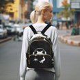 thumbnail image 7 of JIALIOU Mini Backpack Purse for Women Quilted Casual Daypack Small Travel Shoulder Bag, Cute Frog Wearing Headphones, 7 of 7