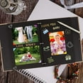 thumbnail image 2 of Photo Album Scrapbook, AIOR Linen Refillable Scrap Book Diy Scrapbooking Personalized Guest Book with Black Pages, Family Memory Book Wedding Anniversary Valentines Graduation Fathers Day Gifts, Beige, 2 of 7