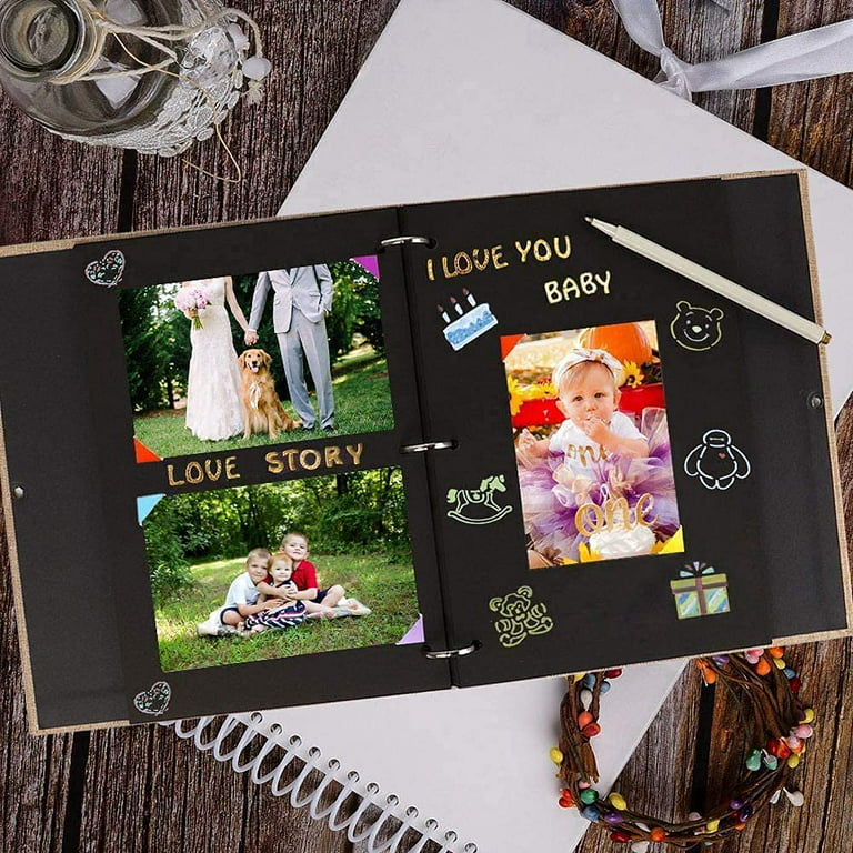 Scrapbook Album Handmade DIY Couples Photo Album Family Memory Book