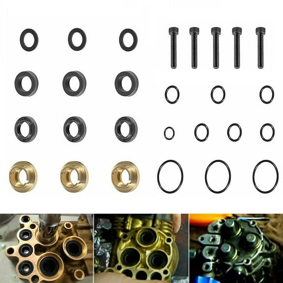 Pressure Washer Pump Seal Kit 27pcs for 190595GS 190711GS 1439 1450-2 1542 Models,High-Pressure Cleaning Machine Replacement Parts,Easy Installation