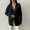 Black, variant on Uaswgudfs ​Women's V-Neck Button Cardigan - Relaxed Fit Textured Knit with Ribbed Hem & Cuffs​