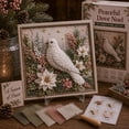 thumbnail image 5 of 3D Christmas Fabric Poke Art Kit, DIY 3D Fabric Poke Art Craft Kit No-Sew DIY Bird-Themed Memorial, Creative Craft Set, Holiday Home Decor, Vintage Holiday Handmade Christmas Decoration, 5 of 6