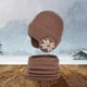 thumbnail image 2 of Conjunto de gorro y bufanda de invierno para niños, gorro de punto suave, cálido y cómodo para niños. Café, 2 of 9