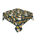 thumbnail image 2 of Wukai Bear Sunflower Waterproof Tablecloth for Kitchen Dining, Fits Square Tables for 2-4 Seats -54"x54", 2 of 7