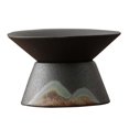 thumbnail image 4 of Colador de té, juego de utensilios para la ceremonia del té, colador de cerámica con soporte Negro, 4 of 9
