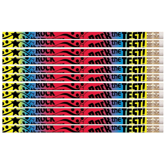 D2319 Rock The Test - 36 Qty Package - Motivational Pencils - Express Pencils