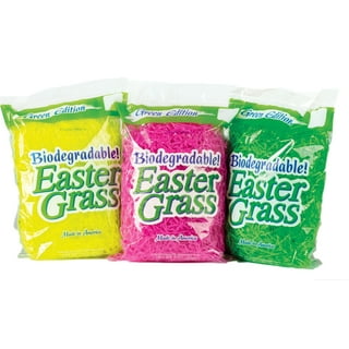 Wrapables Easter Grass Package Filler, Shredded Paper for Gift Wrapping,  Basket Filling, Packing (Set of 3)