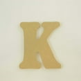 thumbnail image 2 of Package of 1, 12 Inch X 1/2" Thickness MDF Letter K in The Goudy Heavy Font, Thick, Upper Case for Art & Craft Project, Made in USA, 2 of 4