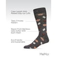 thumbnail image 3 of MeMoi Men's I'd Like S'mores Please Bamboo Blend Crew Sock - Mens - Male, 10-13, Charcoal, 3 of 9