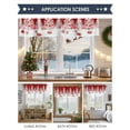 thumbnail image 6 of Valances for Windows Christmas Tree Rod Pocket Cafe Window Treatments Valance Curtains for Kitchen Bathroom Laundry Basement Windows 54"x18", 6 of 7