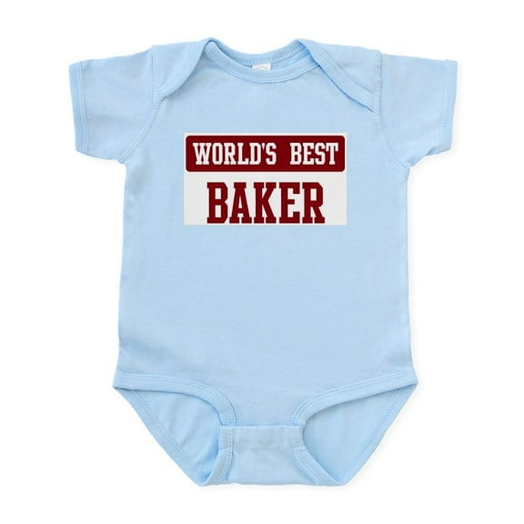CafePress - Worlds Best Baker Infant Bodysuit - Baby Light Bodysuit, Size Newborn - 24 Months