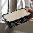 thumbnail image 6 of Loaf Pan Bread Pan Ceramic loaf pans for baking Porcelain Baking Pans Nonstick Black, 6 of 8