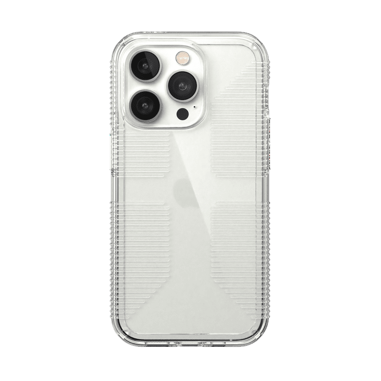 【高額売筋】 Speck iPhone 14 Pro Gemshell Grip Case, Clear, Anti ポータブルオーディオアクセサリ
