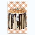 thumbnail image 1 of Metal Light Switch Plate Cover Elegant Chocolate Cake Desserts CAK005, 1 of 15