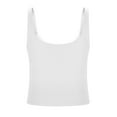 thumbnail image 6 of Fanxing Camisole Tops for Women Built in Bra Spaghetti Strap Workout Yoga Shirts Basic Padded Tank Tops 2025 Summer Clothes White,XXL, 6 of 7