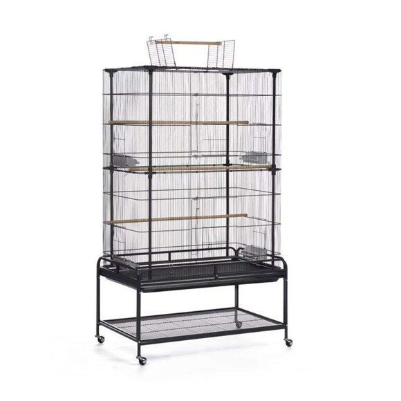 Prevue Pet Products Playtop Flight Bird Cage with Stand - F085, Black