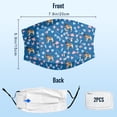 thumbnail image 3 of Cute Leonberger Dog Graphic Printed Cloth Face Masks Reusable Washable Adjustable for Adults (1 PCS), 3 of 5