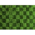 thumbnail image 1 of Ahgly Company Indoor Rectangle Checkered Green Modern Area Rugs, 5' x 7', 1 of 4
