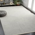thumbnail image 2 of SAFAVIEH Whisper Zoja Solid Area Rug, Light Grey/Ivory, 5'3" x 7'6", 2 of 8