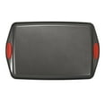 thumbnail image 5 of Rachael Ray Nonstick Bakeware Cookie Pan Set, 5-Piece, Gray with Red Silicone Grips, 5 of 7