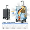 thumbnail image 6 of Disketp Giraffe Come Out From Zipper Elastic Travel Luggage Cover Travel Suitcase Protective Cover For Trunk Case Apply To 18''-32'' Suitcase Cover (Luggage not included)-Small, 6 of 9