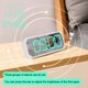 thumbnail image 4 of Reloj Despertador Electrónico Led Reloj De Cabecera Con Fecha De Temperatura Brillo Ajustable Reloj Digital 5V Carga Usb Reloj De Mesa Rectangular Para Dormitorio Oficina Hogar Muyoka Hogar, 4 of 6